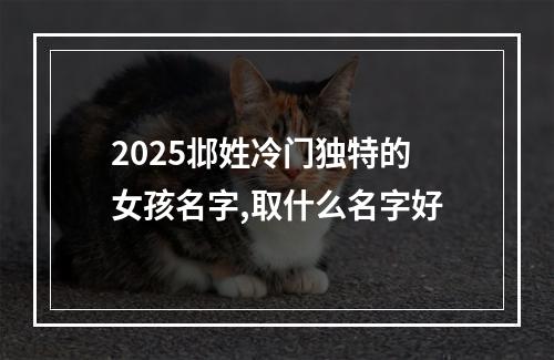 2025邶姓冷门独特的女孩名字,取什么名字好