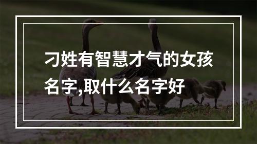 刁姓有智慧才气的女孩名字,取什么名字好