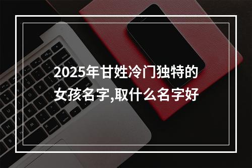 2025年甘姓冷门独特的女孩名字,取什么名字好