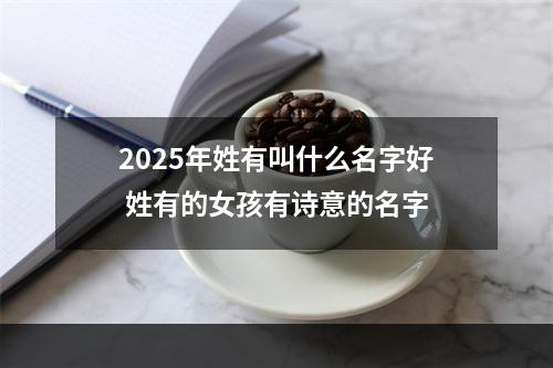 2025年姓有叫什么名字好 姓有的女孩有诗意的名字