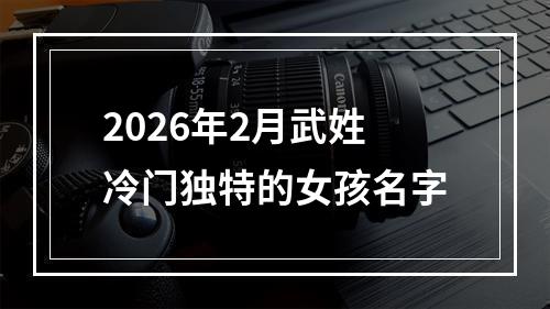 2026年2月武姓冷门独特的女孩名字