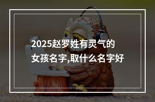 2025赵罗姓有灵气的女孩名字,取什么名字好