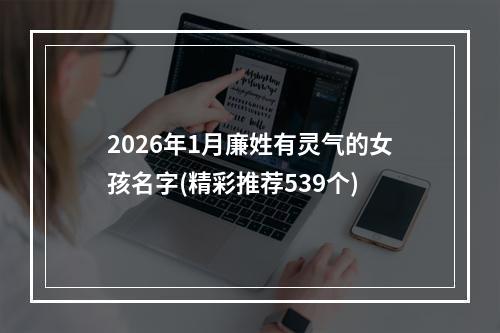 2026年1月廉姓有灵气的女孩名字(精彩推荐539个)