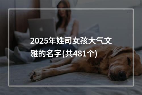 2025年姓司女孩大气文雅的名字(共481个)