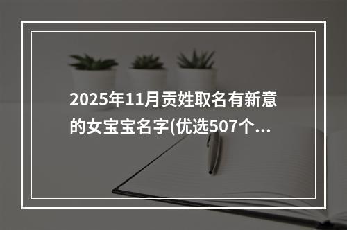 2025年11月贡姓取名有新意的女宝宝名字(优选507个)