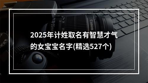 2025年计姓取名有智慧才气的女宝宝名字(精选527个)