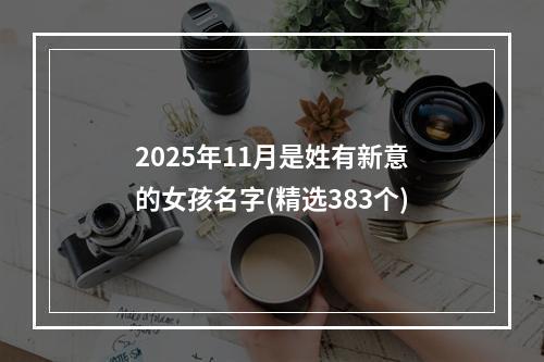 2025年11月是姓有新意的女孩名字(精选383个)