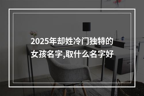 2025年却姓冷门独特的女孩名字,取什么名字好