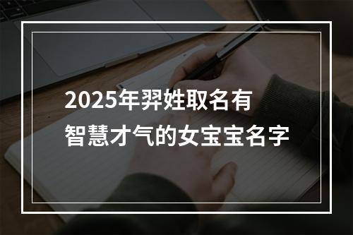 2025年羿姓取名有智慧才气的女宝宝名字