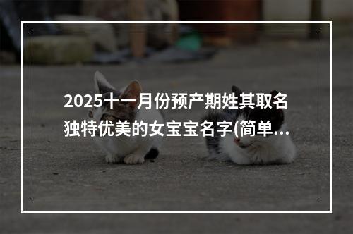 2025十一月份预产期姓其取名独特优美的女宝宝名字(简单)