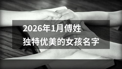 2026年1月傅姓独特优美的女孩名字