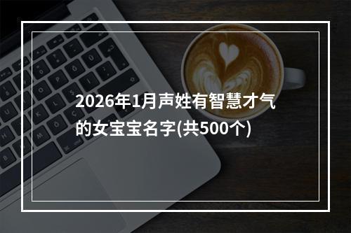2026年1月声姓有智慧才气的女宝宝名字(共500个)