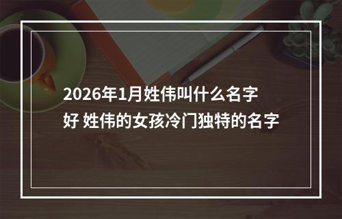 2026年1月姓伟叫什么名字好 姓伟的女孩冷门独特的名字