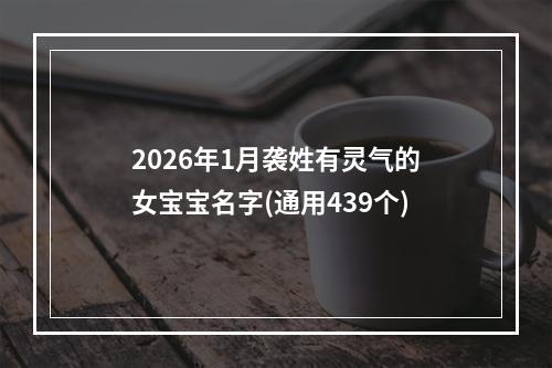 2026年1月袭姓有灵气的女宝宝名字(通用439个)