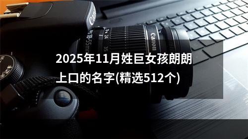 2025年11月姓巨女孩朗朗上口的名字(精选512个)