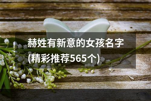 赫姓有新意的女孩名字(精彩推荐565个)