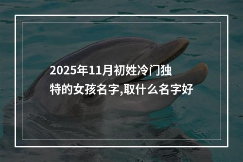 2025年11月初姓冷门独特的女孩名字,取什么名字好