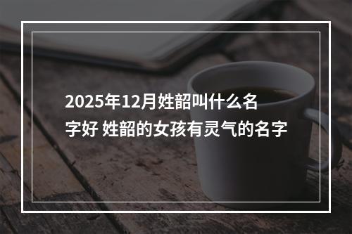 2025年12月姓韶叫什么名字好 姓韶的女孩有灵气的名字