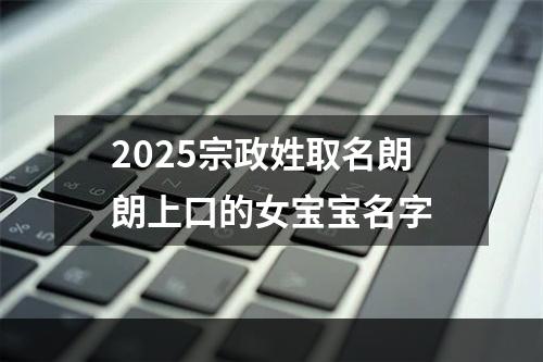 2025宗政姓取名朗朗上口的女宝宝名字