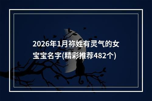 2026年1月祢姓有灵气的女宝宝名字(精彩推荐482个)