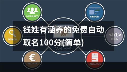 钱姓有涵养的免费自动取名100分(简单)