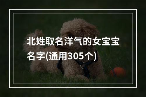 北姓取名洋气的女宝宝名字(通用305个)