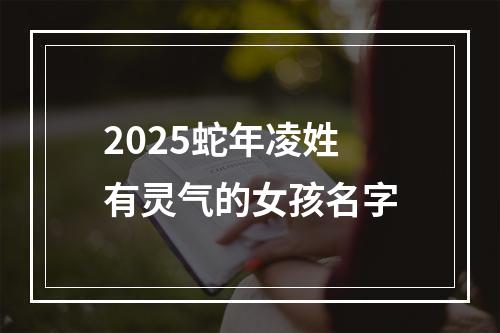 2025蛇年凌姓有灵气的女孩名字
