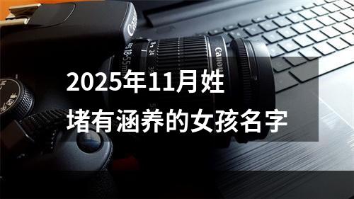 2025年11月姓堵有涵养的女孩名字
