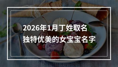 2026年1月丁姓取名独特优美的女宝宝名字