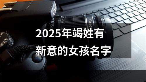 2025年竭姓有新意的女孩名字