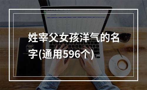 姓宰父女孩洋气的名字(通用596个)