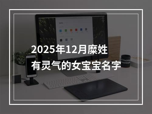 2025年12月糜姓有灵气的女宝宝名字