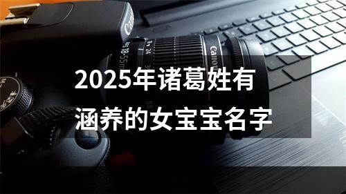 2025年诸葛姓有涵养的女宝宝名字