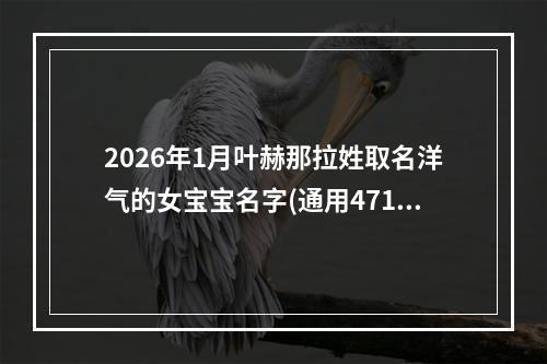 2026年1月叶赫那拉姓取名洋气的女宝宝名字(通用471个)