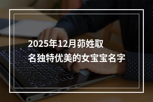 2025年12月茆姓取名独特优美的女宝宝名字