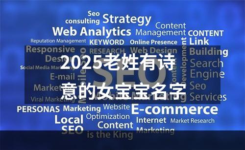 2025老姓有诗意的女宝宝名字