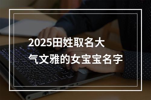 2025田姓取名大气文雅的女宝宝名字