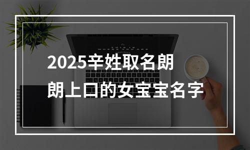 2025辛姓取名朗朗上口的女宝宝名字