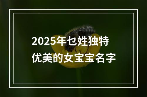 2025年乜姓独特优美的女宝宝名字
