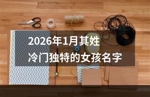2026年1月其姓冷门独特的女孩名字