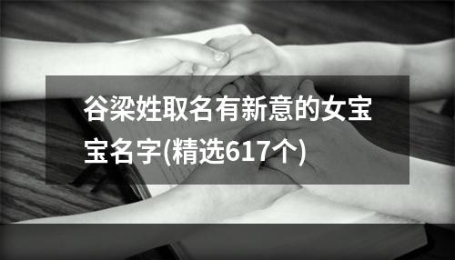 谷梁姓取名有新意的女宝宝名字(精选617个)