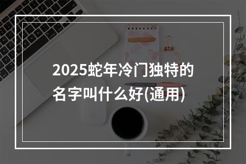 2025蛇年冷门独特的名字叫什么好(通用)