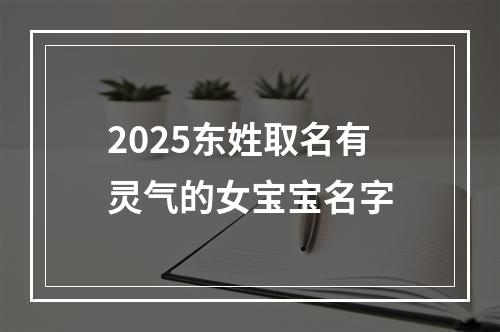 2025东姓取名有灵气的女宝宝名字