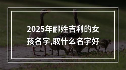 2025年郦姓吉利的女孩名字,取什么名字好