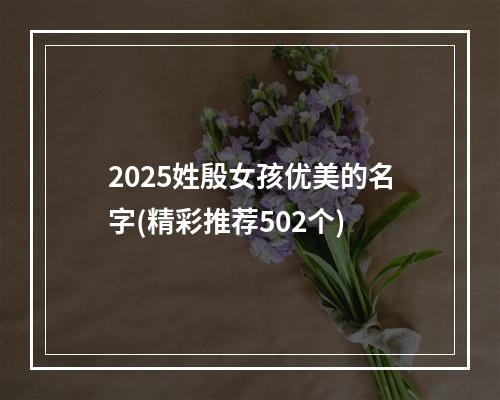 2025姓殷女孩优美的名字(精彩推荐502个)