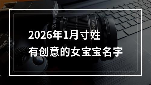 2026年1月寸姓有创意的女宝宝名字