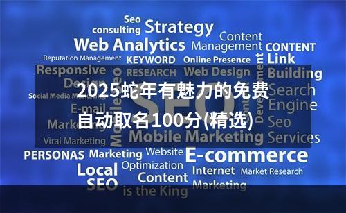 2025蛇年有魅力的免费自动取名100分(精选)