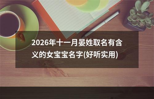 2026年十一月晏姓取名有含义的女宝宝名字(好听实用)