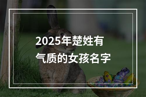 2025年楚姓有气质的女孩名字