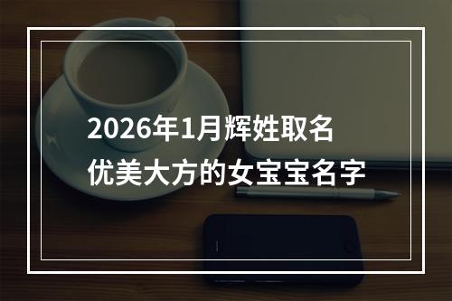 2026年1月辉姓取名优美大方的女宝宝名字